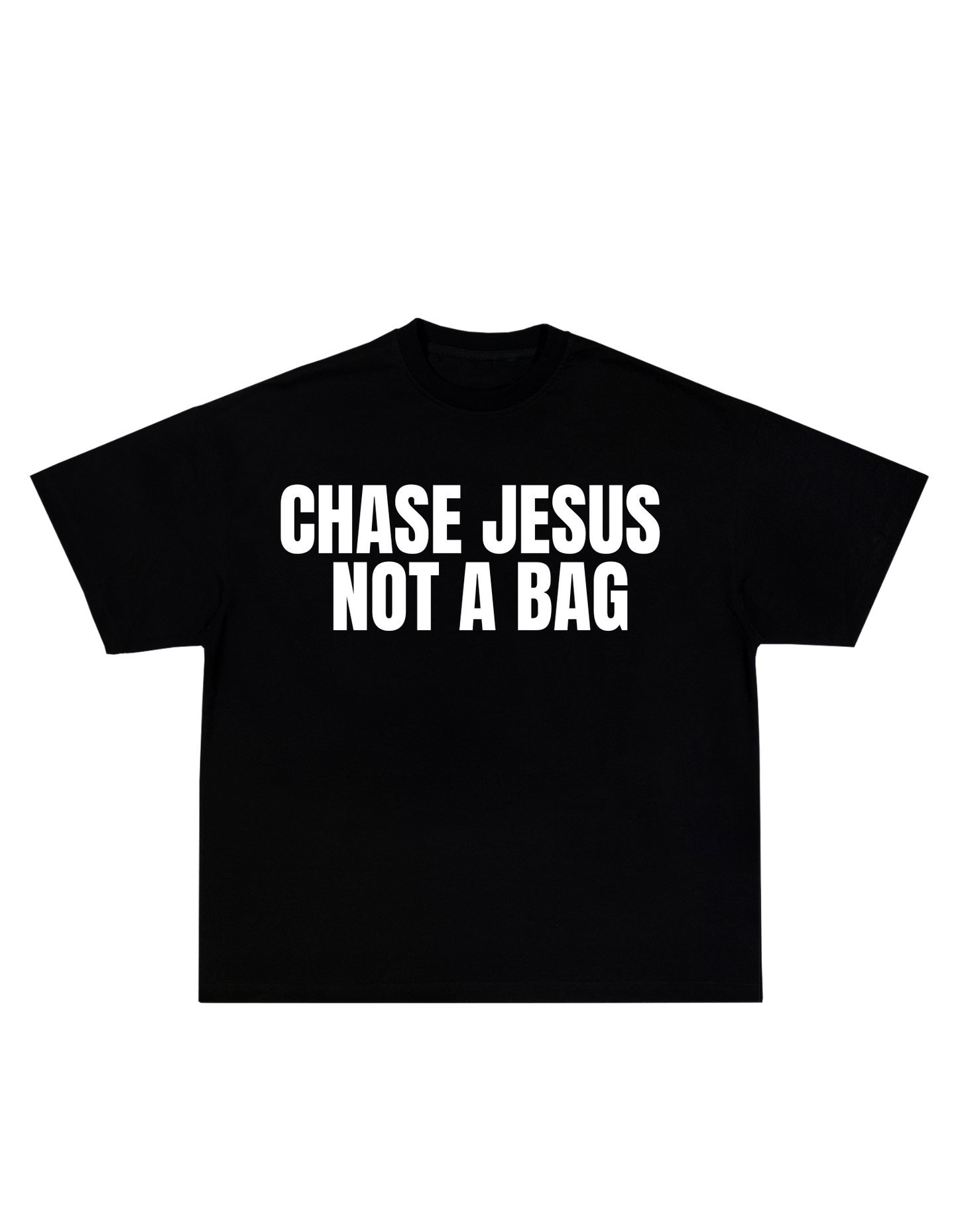CHASE JESUS NOT A BAG - BLACK