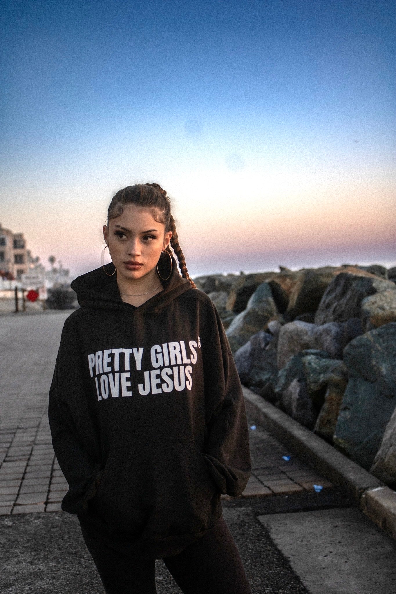 PRETTY GIRLS LOVE JESUS HOODIE